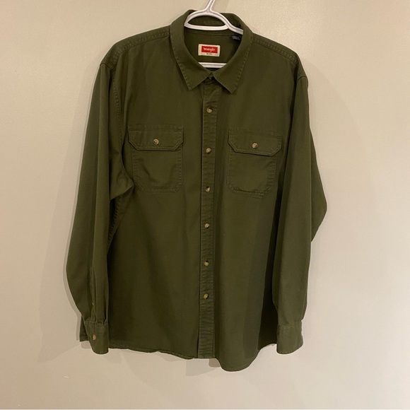 Wrangler Shirt long sleeve epic soft twill woven button up with pencil slot XL - Picture 4 of 11